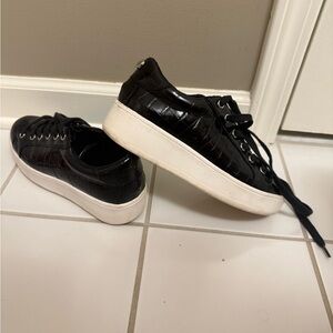 Steve Madden Black Sneakers with White Soles